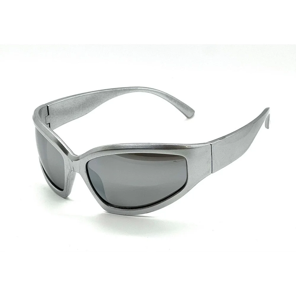 Men Sunglasses Fashion Luxury Style Outdoor Silver Frame Mirror‎ Lens New Gangs